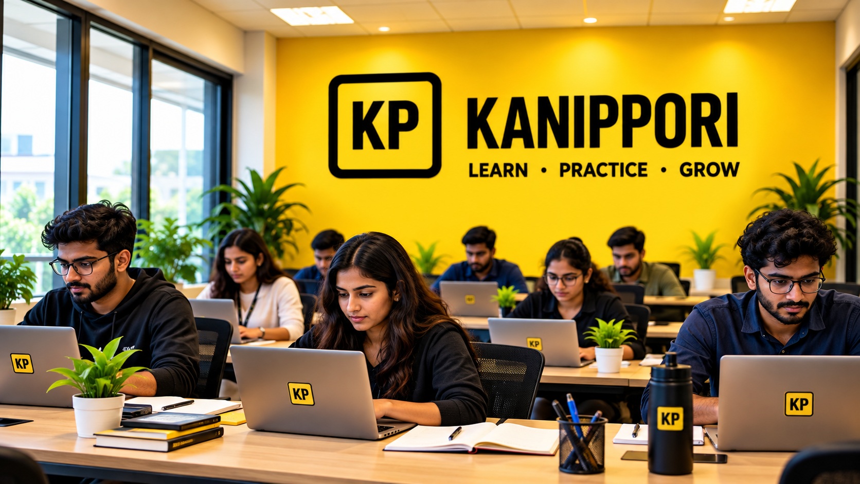 KANIPPORI students studying technology